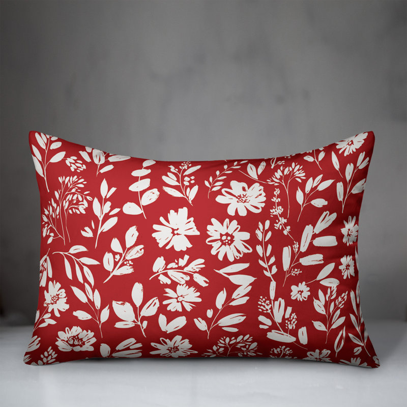 Outdoor Throw Pillow, Red