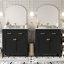 Ensemble de meuble-lavabo moderne 60 "avec meuble-lavabo double 60" (séparé)-244248857