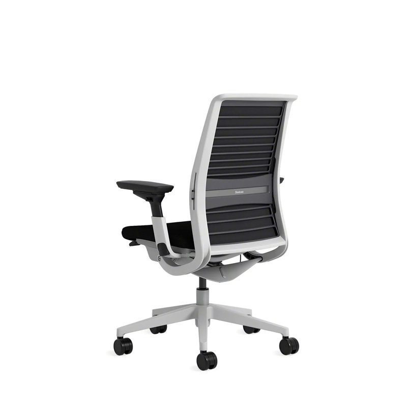 Think® Task Chair, Seagull, Hard Floor Casters, Onyx