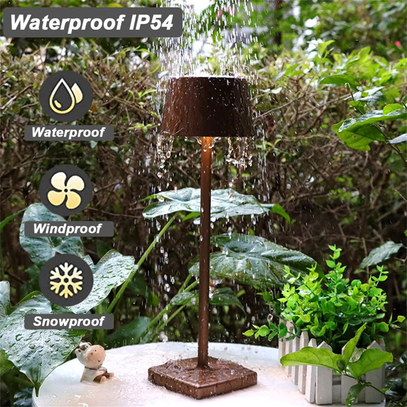 Lahela Metal Table Lamp, Brown