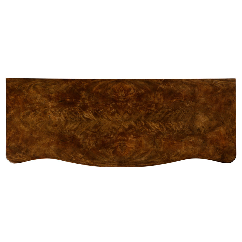 William Yeoward 50.5 in. Solid Wood Console Table, Gray Mahogany