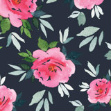 Simoney Peonies Floral Vinyl Wallpaper Roll by Jamie Graney