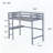 Twin High Loft Bed with Built-in Desk-1464598909