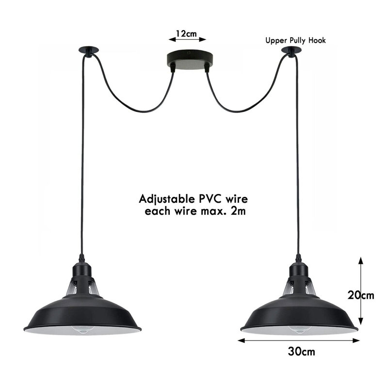 Rumi 2 - Light Black Cluster Pendant