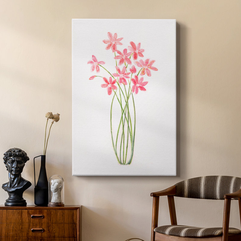 Intertwined Bouquet II -Custom Wrapped Gallery Cavas, 18" H x 12" W