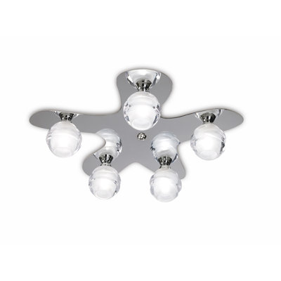 Clarabella 5-Light 110cm Flush Mount