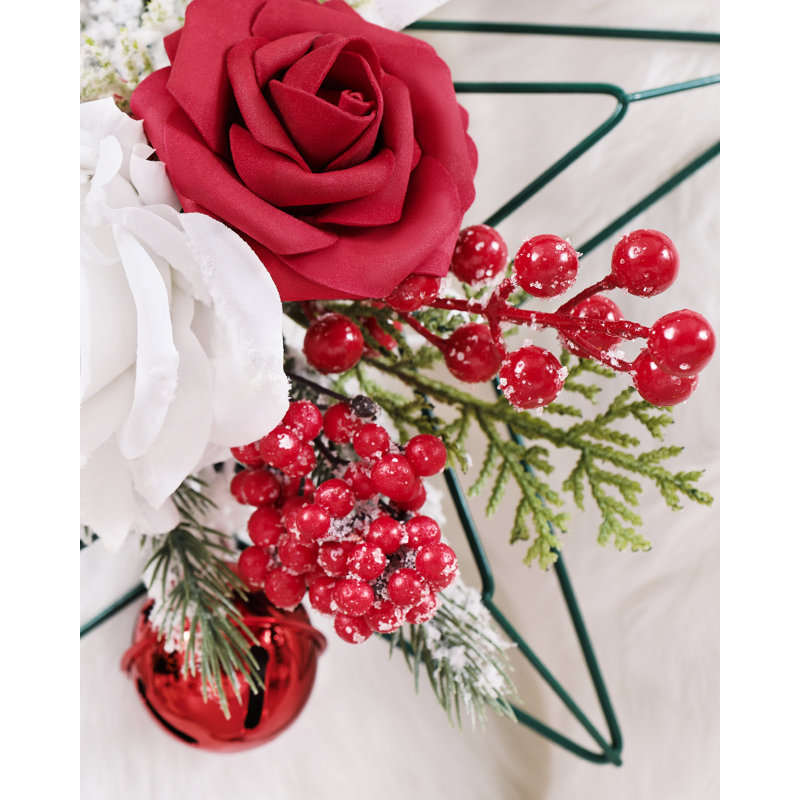 Ornements suspendus en fausses fleurs (ensemble de 2)