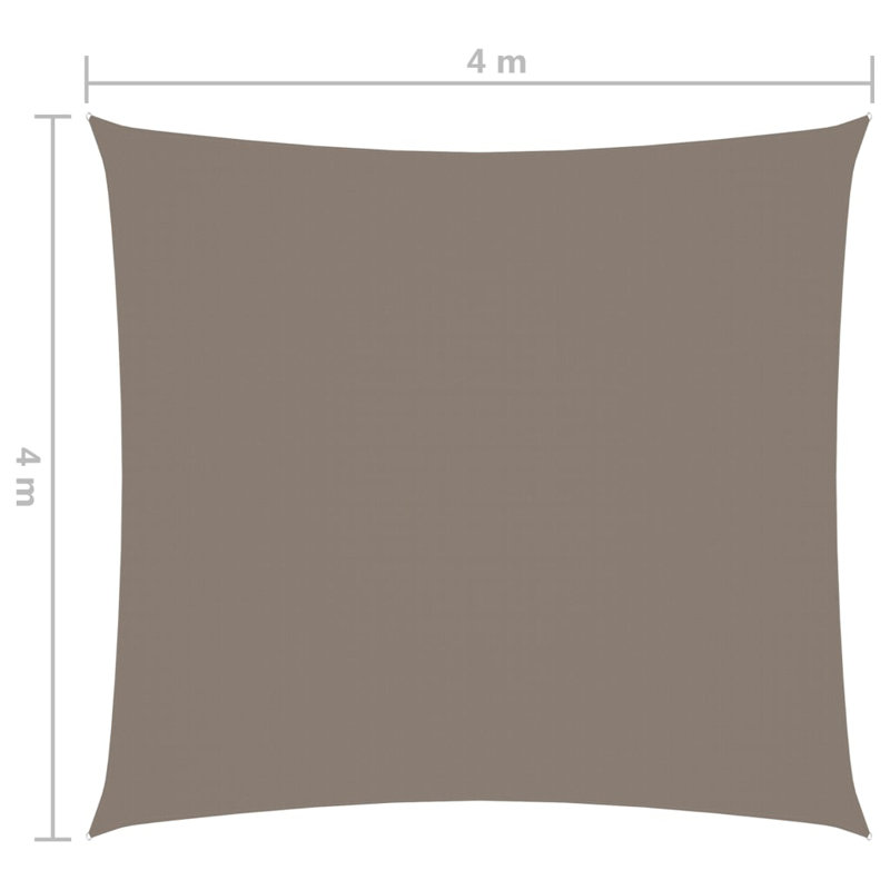 Zeb Square Shade Sail, Taupe, 400cm W x 400cm D