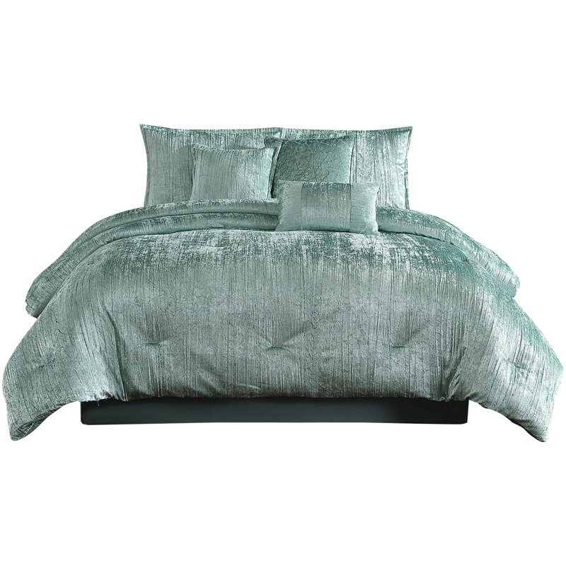 Riverbrook Home Turin Rosé, Édredon de très grande taille et 6 pièces suppl, Gris