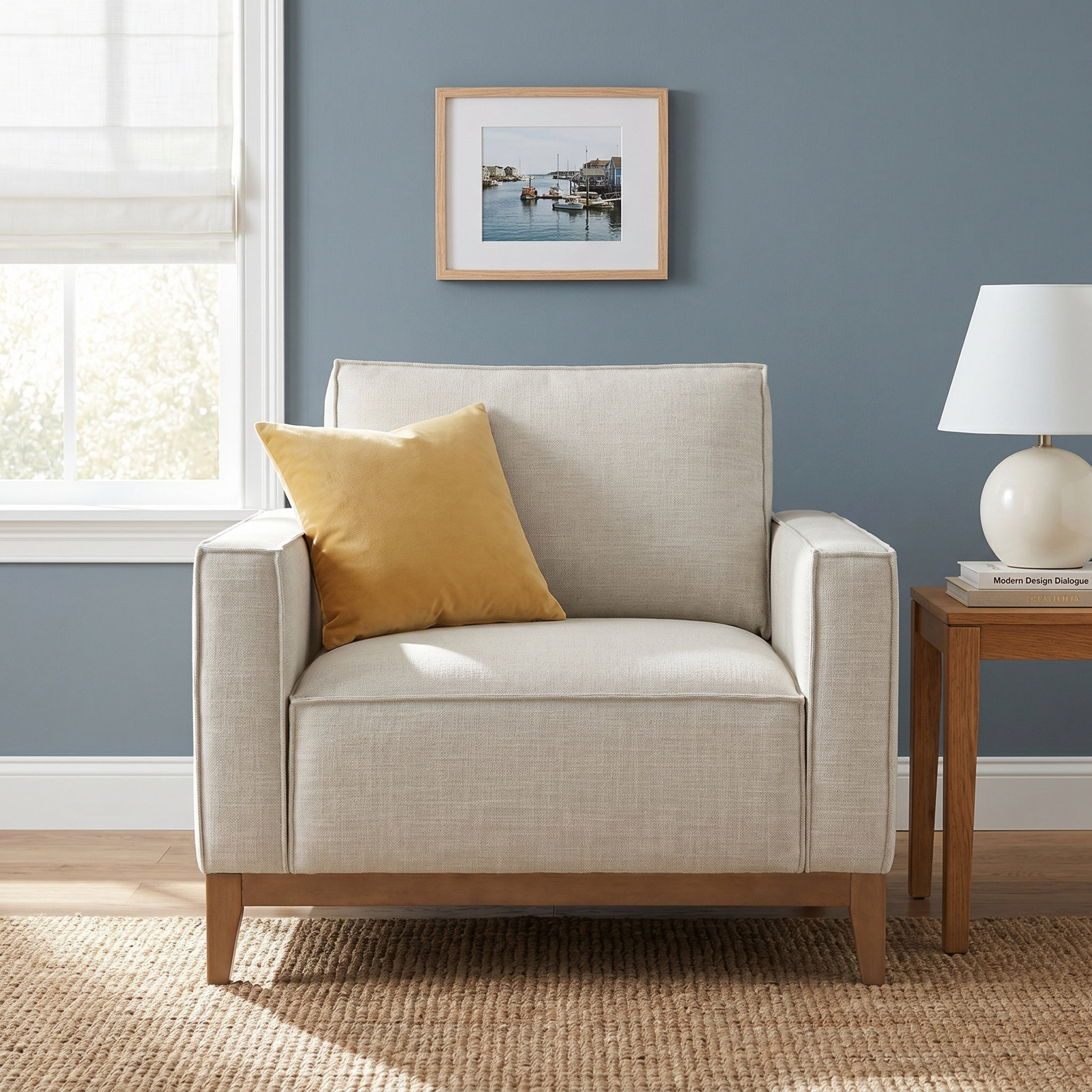 Nicky Linen Armchair, Effie Linen Performance Linen