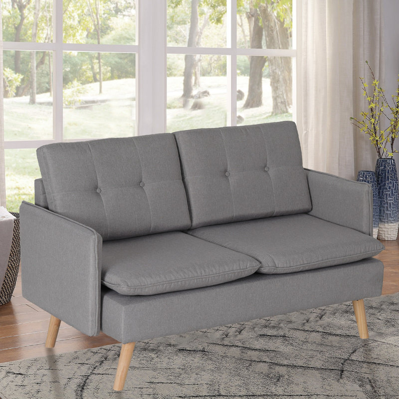 Causeuse Morgandy, Gris clair