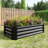 Rectangle Metal Raised Planter 421Ft For Plants And Flowers, Black, Stable & Long - Lasting Black Material, Rust-1312277865-1312277864