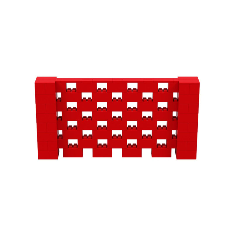 Ensemble mural 4 po de haut Everblock, Rouge, 96"
