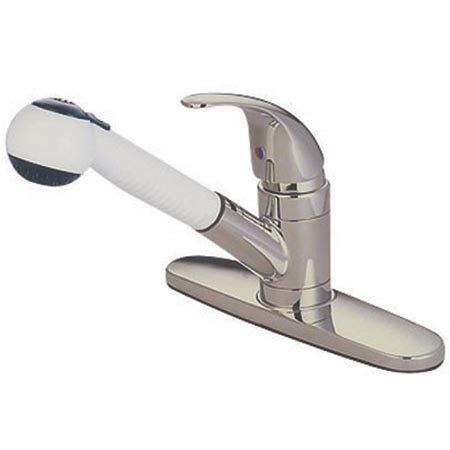 Daytona Single Handle Centerset Kitchen Faucet with Pull Out Spray with Legacy Handle
