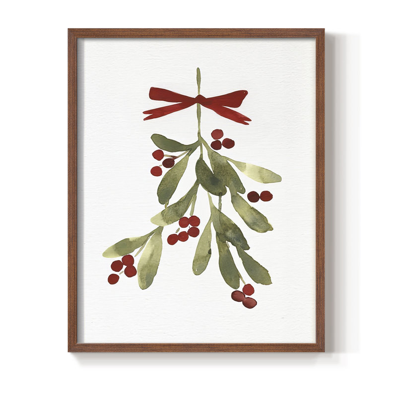 «Mistletoe Bow I», Noyer, H 15 po x l 12 po