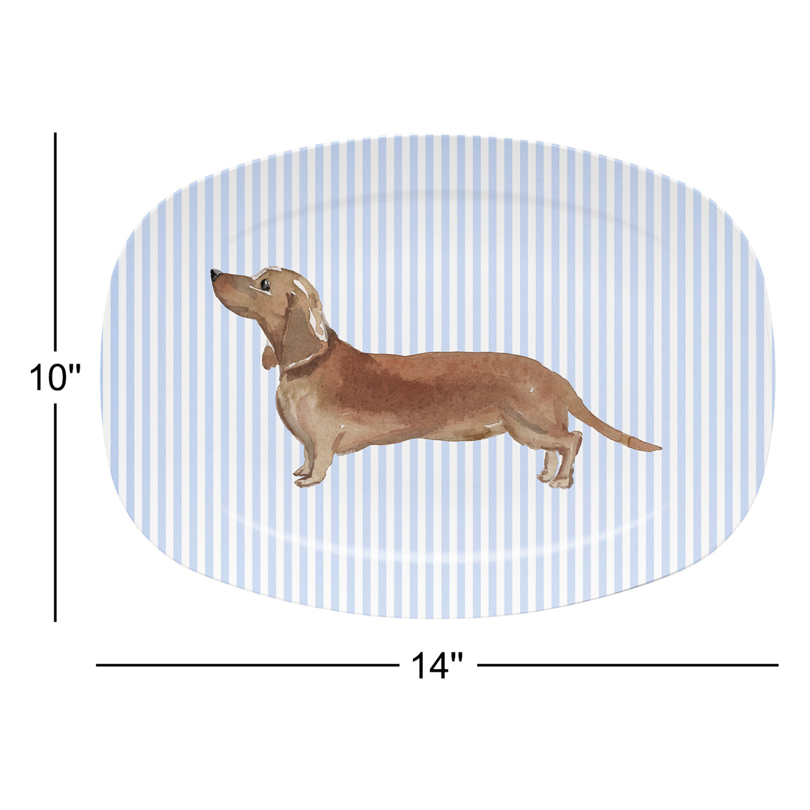 Mariposa Traychic Dachshund Platter