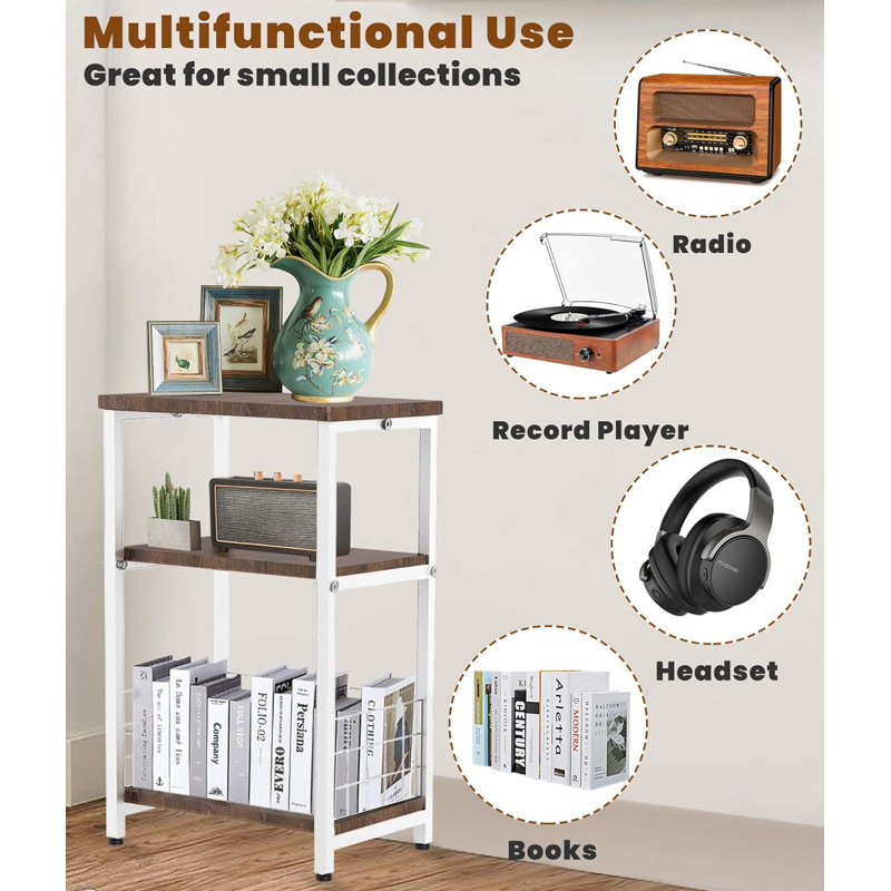 26.2 " H Media Shelves, White