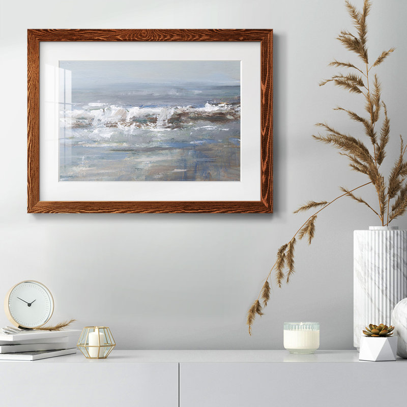 Overcast Tides I, reproduction d'art encadrée, Érable, H 28 po x l 42 po