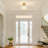 1-Light Dimmable Crystal Drum Semi Flush Mount Ceiling Light for Bedroom Kitchen Hallway-1154478650