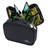 Slim Brush Holder Case with 4 Sections Zippered Cosmetics Bag Organizer for Traveling Makeup