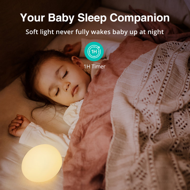 VAVA EGG Night Light for Kids Baby Silcone Night Light LED Nursery