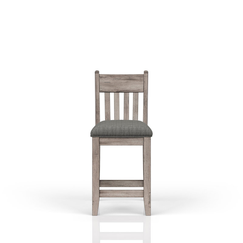 Rustic Gray Counter Stool Set Of 2
