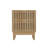 Oak Nature 2-drawer Grille Design Bedside Cabinet