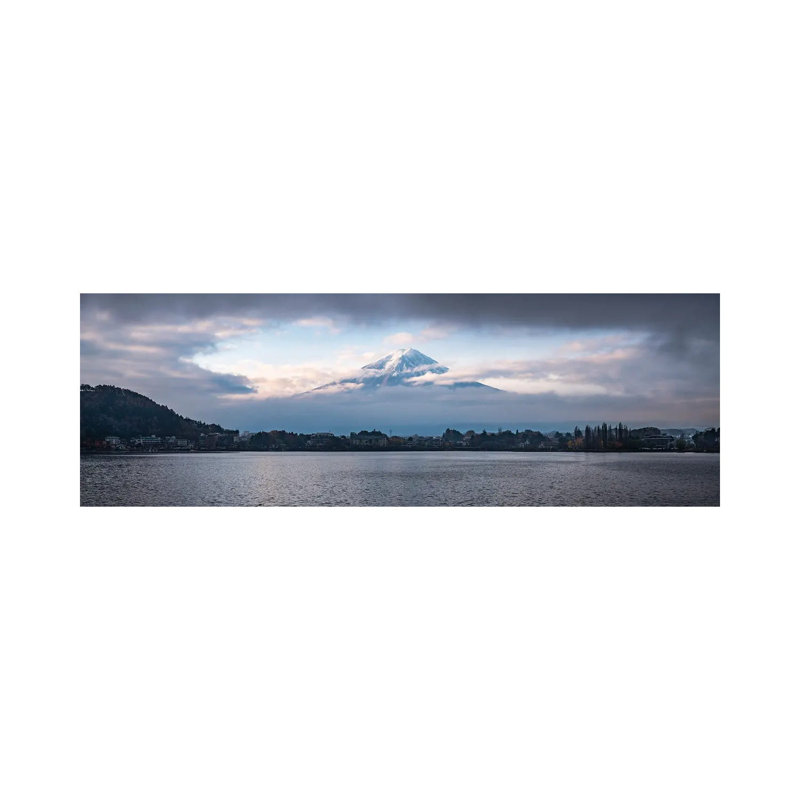 Mount Fuji At Lake Kawaguchiko by Jan Becke - Wrapped Canvas Panoramic Print, 152.4 cm H x 50.8 cm W x 1.91 cm D