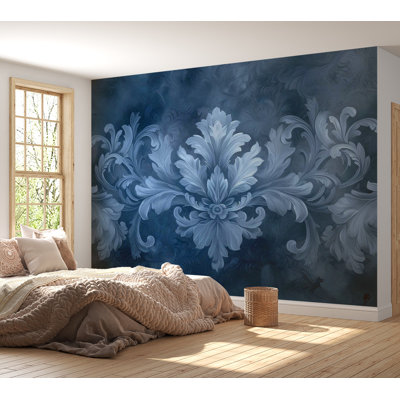 Surface Background Wallpaper Wall Mural - Dark Blue Decoration