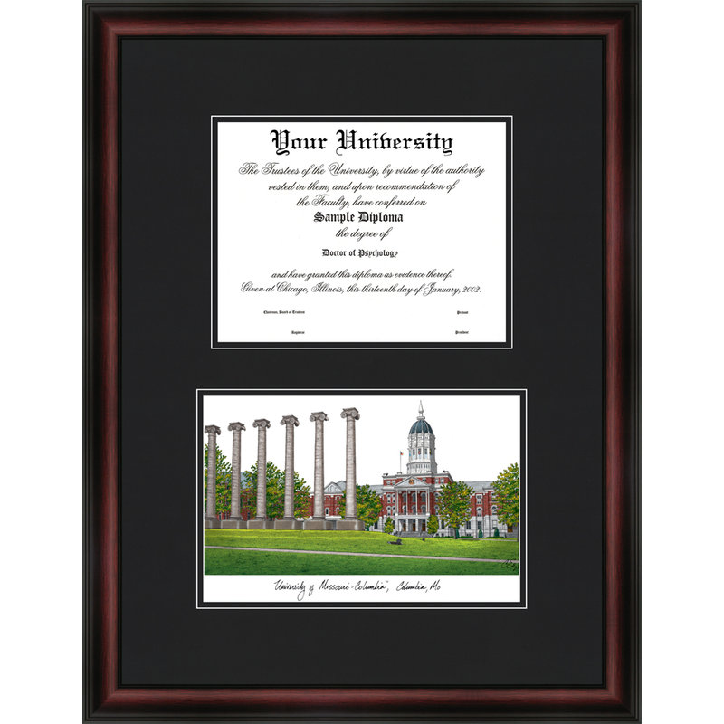 Cadre à diplôme tigers diplomate missouri NCAA