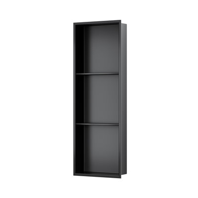 Niche de douche de salle de bain en acier inoxydable, tablette de niche de douche 36 x 12, installation horizontale verticale