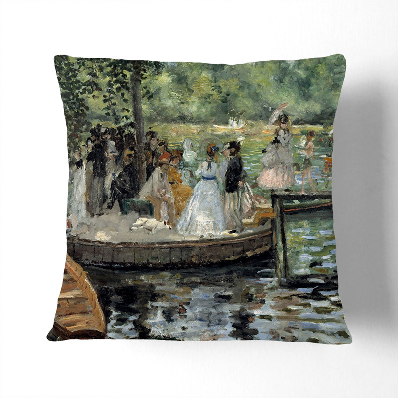 La Grenouillere Scatter Cushion with Filling, 40cm H x 40cm W x 15cm D, Black