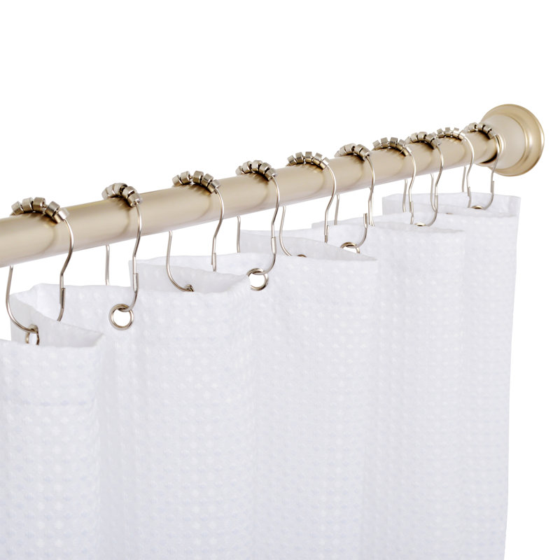 Crochets de rideau de douche, Nickel brossé