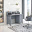 Bureau classique avec rangement, gris