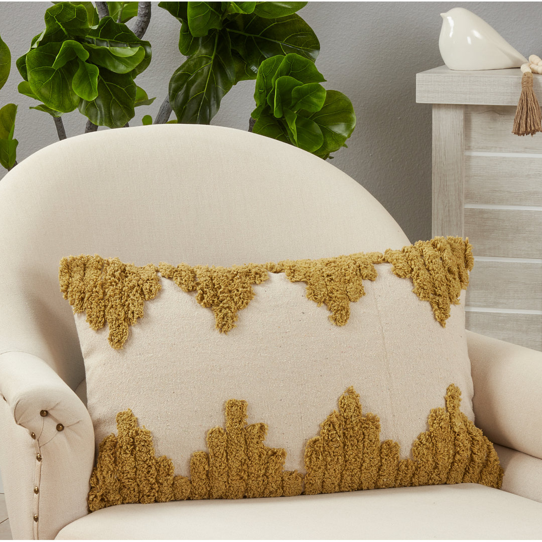 Raissa Rectangular Cotton Pillow Cover Saro