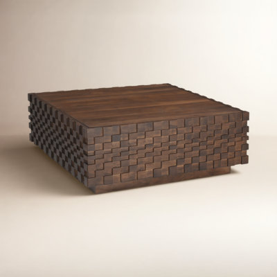 Givens 42" Acacia Storage Coffee Table