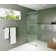 Aurora 30 in. x 78 in. Fully Frameless Fluted Radius Single Fixed Shower Panel