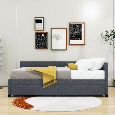 Tayson Full 2 Drawers Upholstered Daybed