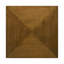 Table basse carrée en bois brun noyer