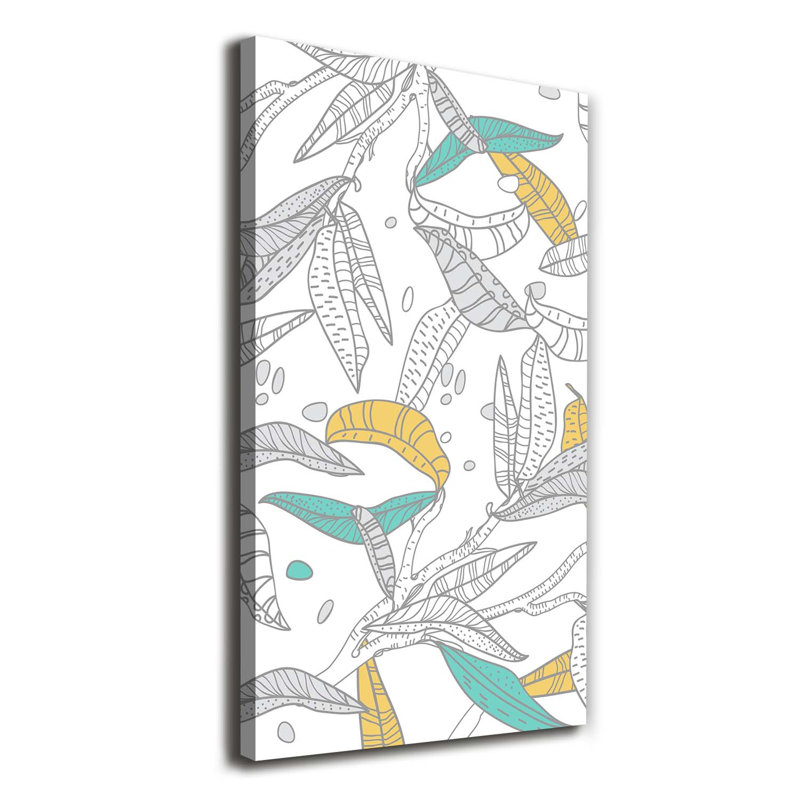 Colourful Leaves - Wrapped Canvas Print