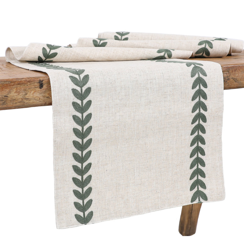 Chemin de table Truesdale, Vert pin, L 108 po x l 15 po