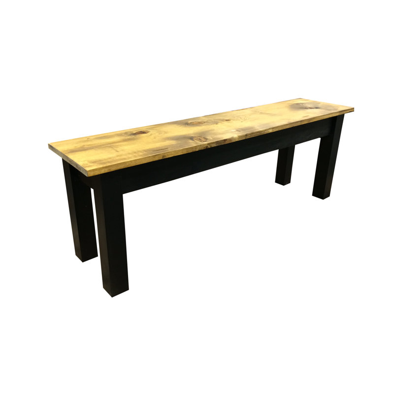 Ryley Solid Wood Bench, 17" H x 42" W x 12" D