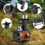 Nodal Cylinder Steel Smokeless Outdoor Fireplace
