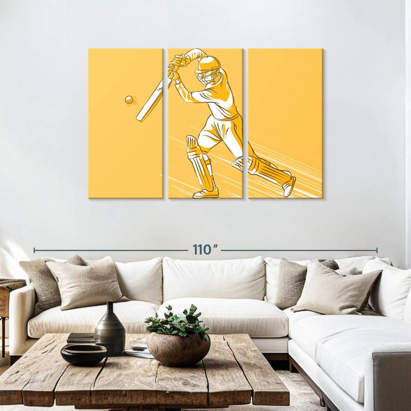 Cricket Hit, 48" H x 74" W