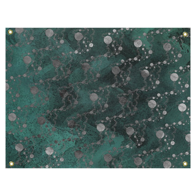 Tapisserie murale en polyester ombré planètes étoiles