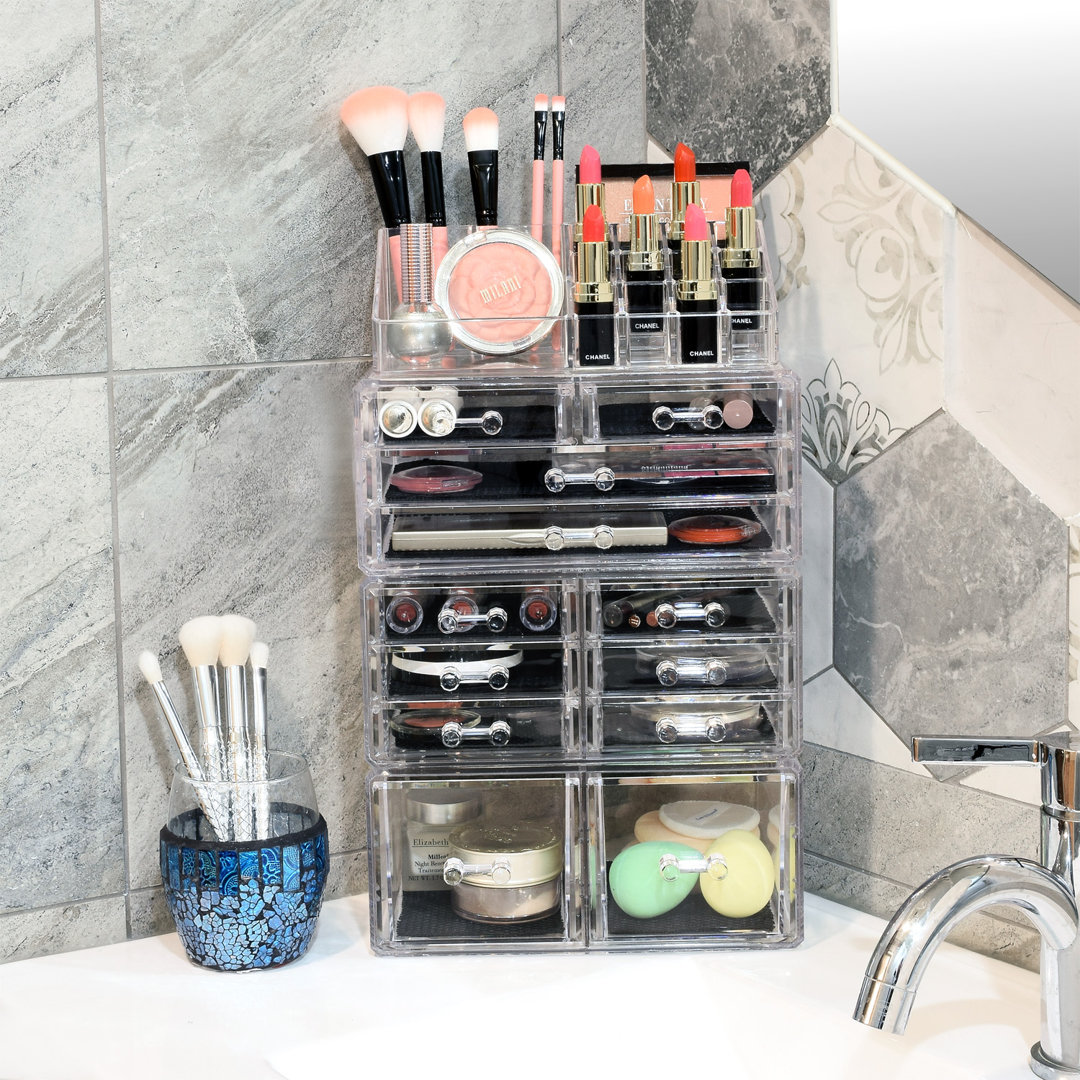 Eawood Plastic Makeup Organizer Rebrilliant