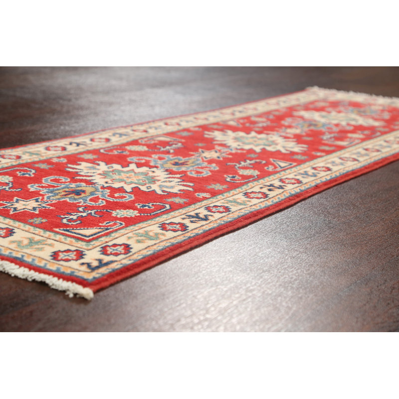 Tapis de couloir unique en laine noué à la main 1 pi 10 po x 5 pi 9 po New Age
