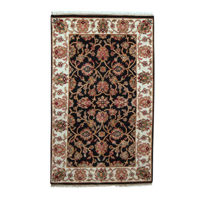 Cotton and Wool Oriental Area Rug