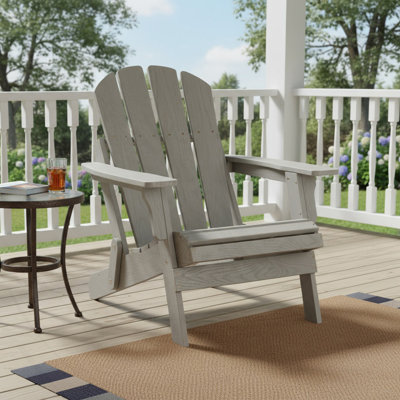Chaise Adirondack pliante surdimensionnée pour l'extérieur, chaise de patio classique