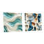Corwen - Ensemble de 2 reproductions abstraites d'art mural en verre acrylique-103927260